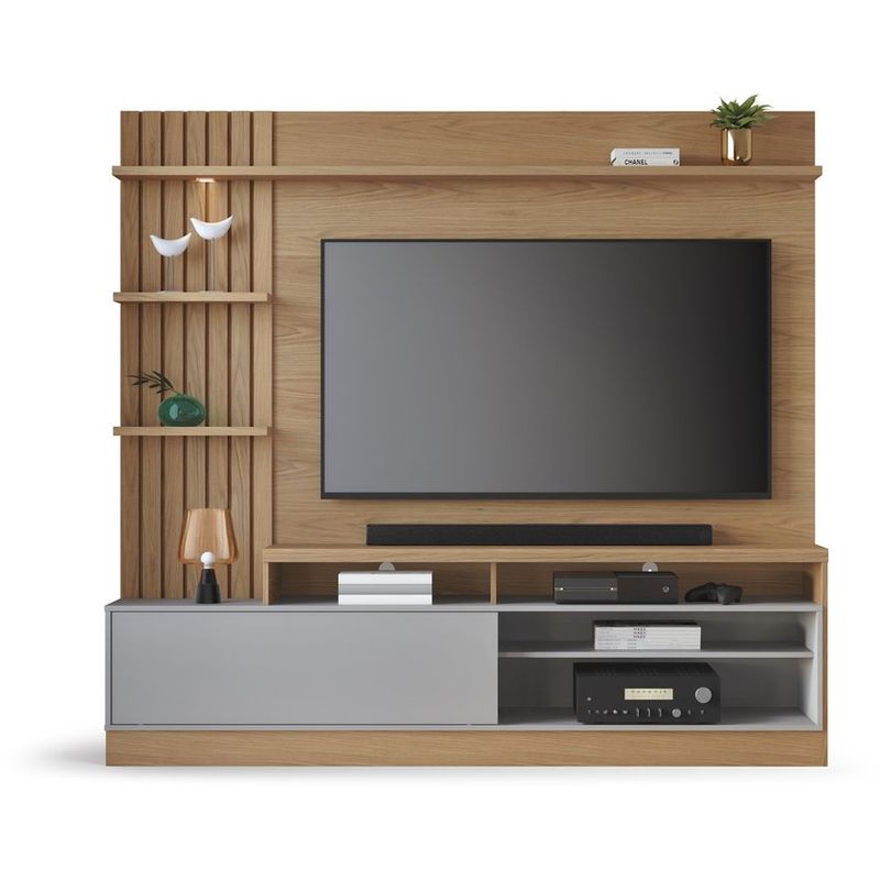 PAZART MUEBLES - CENTRO DE ENTRETENIMIENTO PANEL SPLIT FREIJO 65