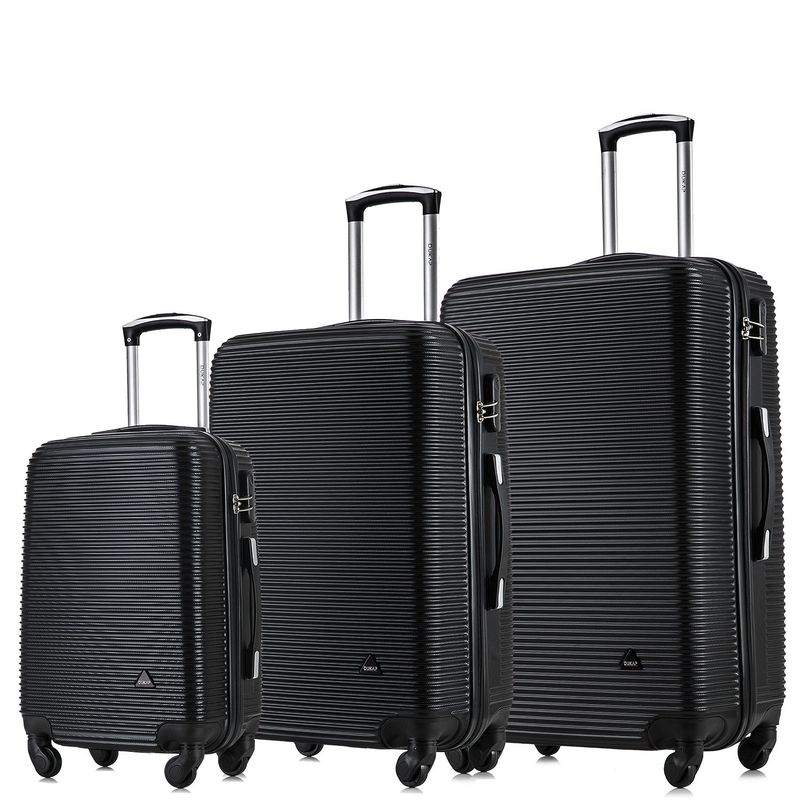 DUKAP - Set de Maletas Juego de 3 Royal Negro RYJN