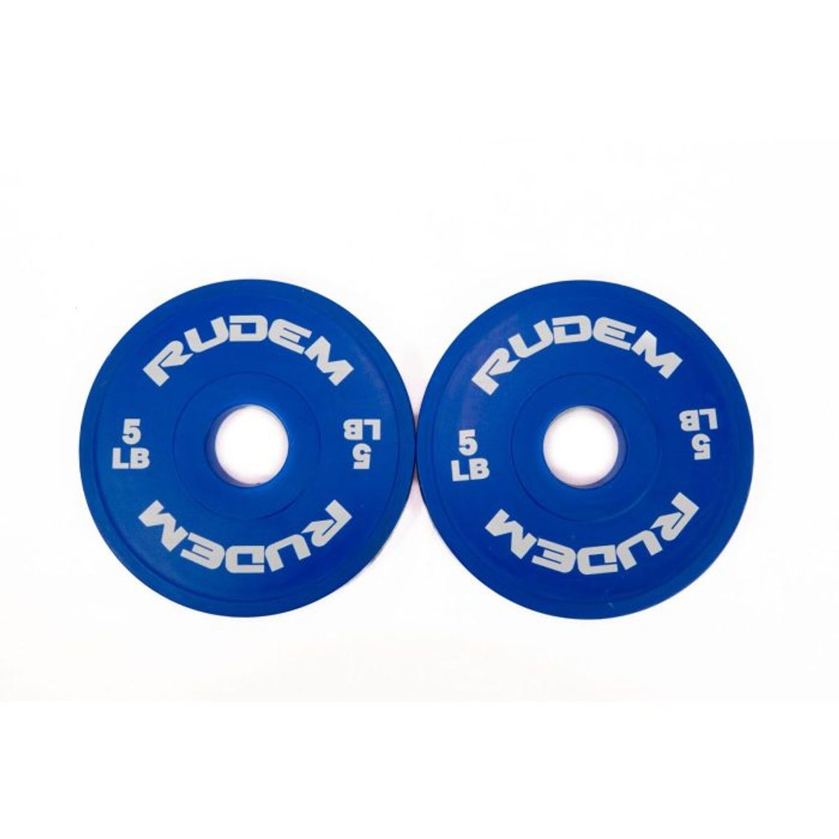 RUDEM FITNESS - Discos de goma para pesas 5lb x2