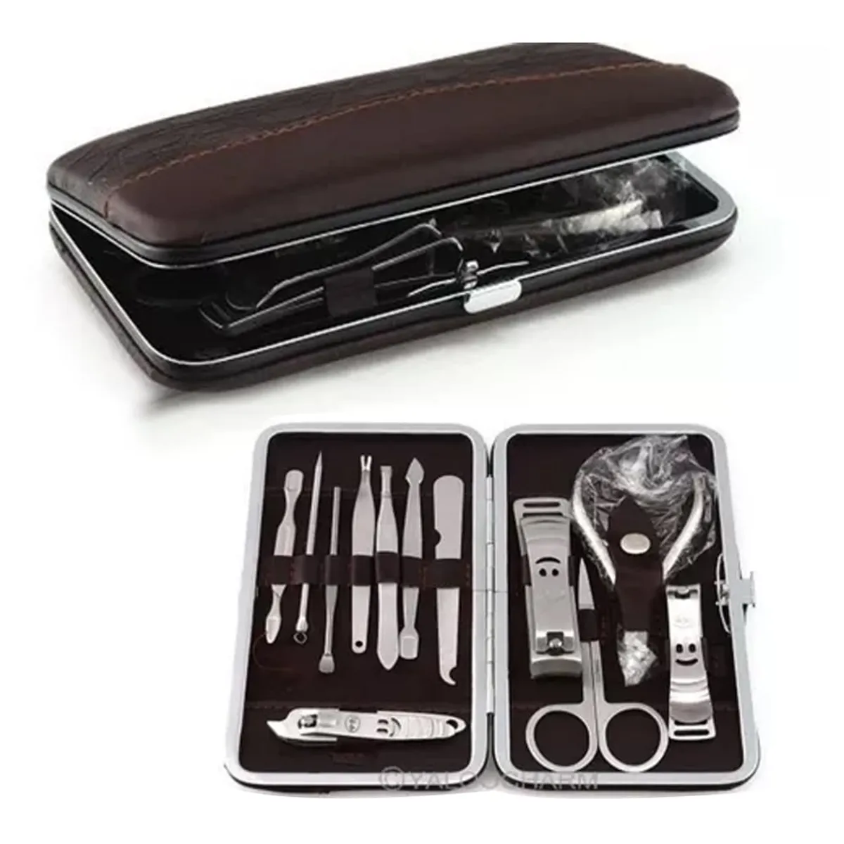 HOLGU - Set Manicure Pedicure 14 En 1 - Kit Acero Inoxidable