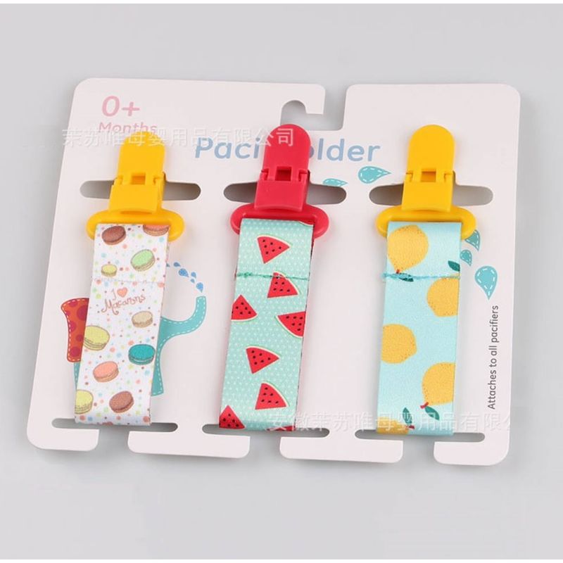 GENERICO - CLIP SUJETADORES DE CHUPON FRUTAS