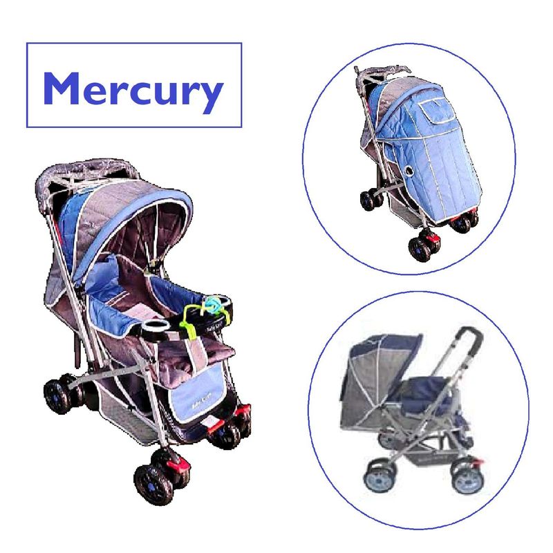 BABY KITS - coche mercury Bandeja Didactica Mango reversible  - Azul