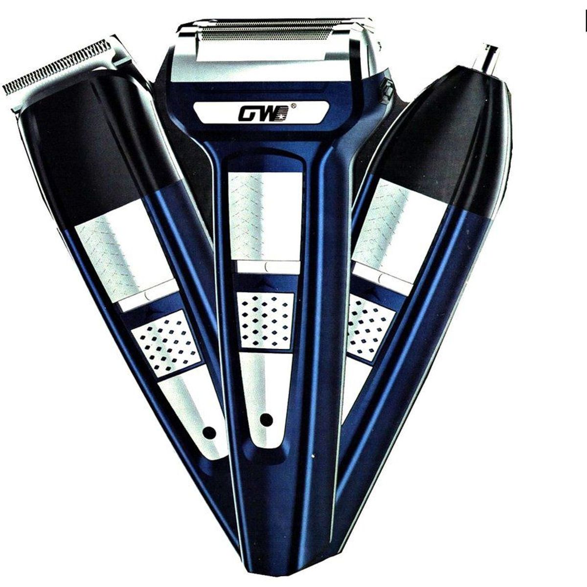 GENERICO - Maquina afeitadora rasuradora gwb 3 en 1 cabello,nariz,barba