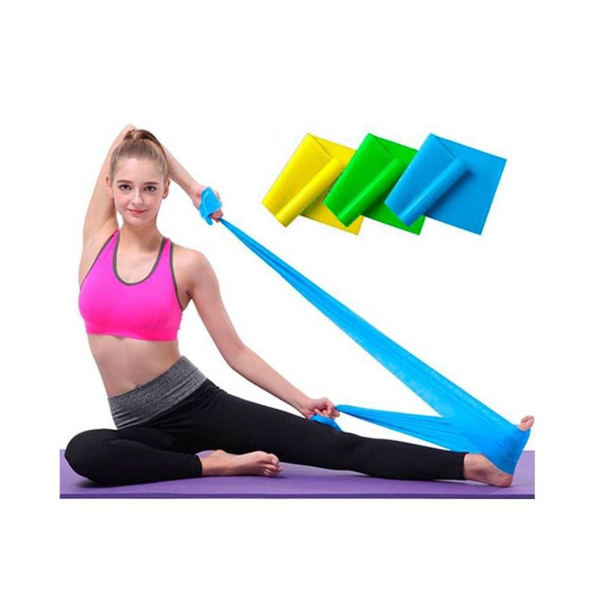 HOLGU - Pack 3 Bandas Elásticas Holgu Ejercicio Terapia Física