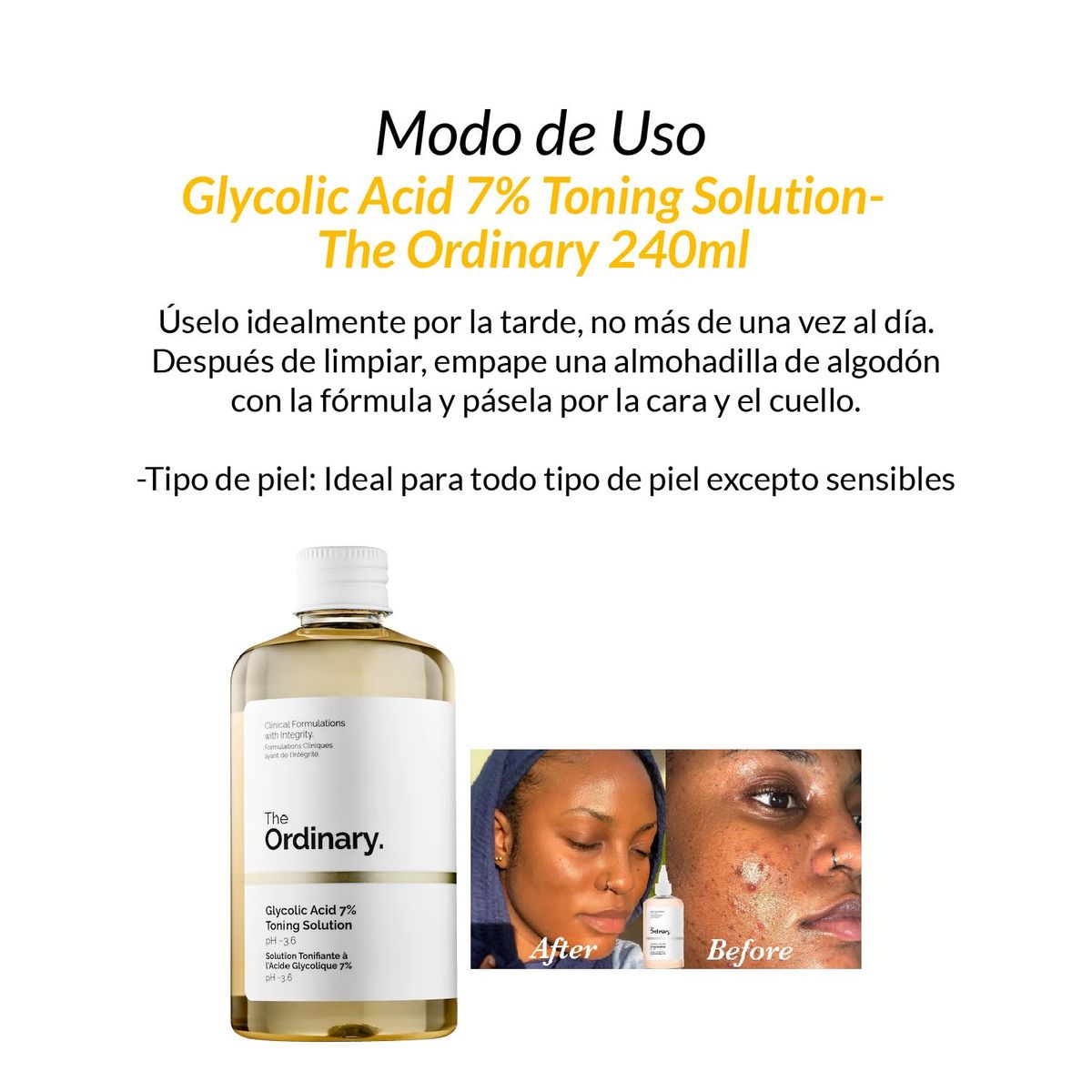 THE ORDINARY - Glycolic Acid 7% Toning Solution-  The Ordinary 240ml