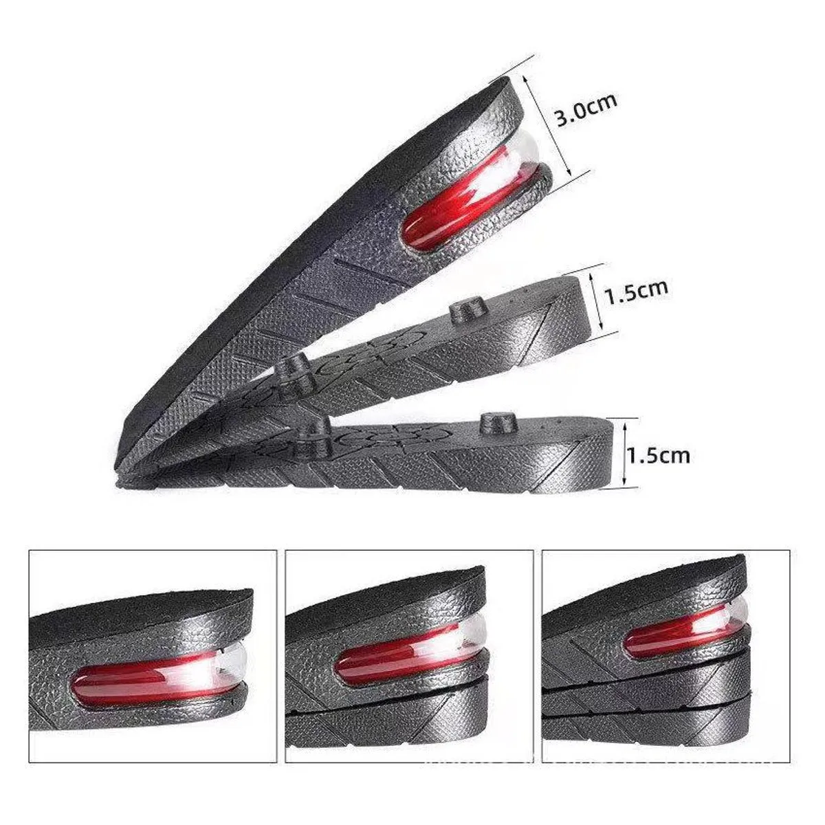 OEM - Plantilla invisible para aumentar la altura de 3-6cm