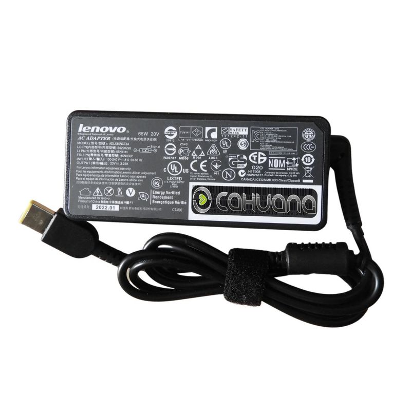 LENOVO - CARGADOR PARA LENOVO 20V 325A 65W PUNTA USB