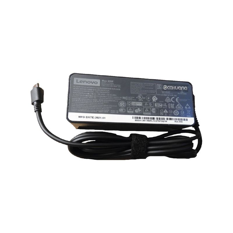 LENOVO - CARGADOR PARA LENOVO 20V 325A 65W TIPO C