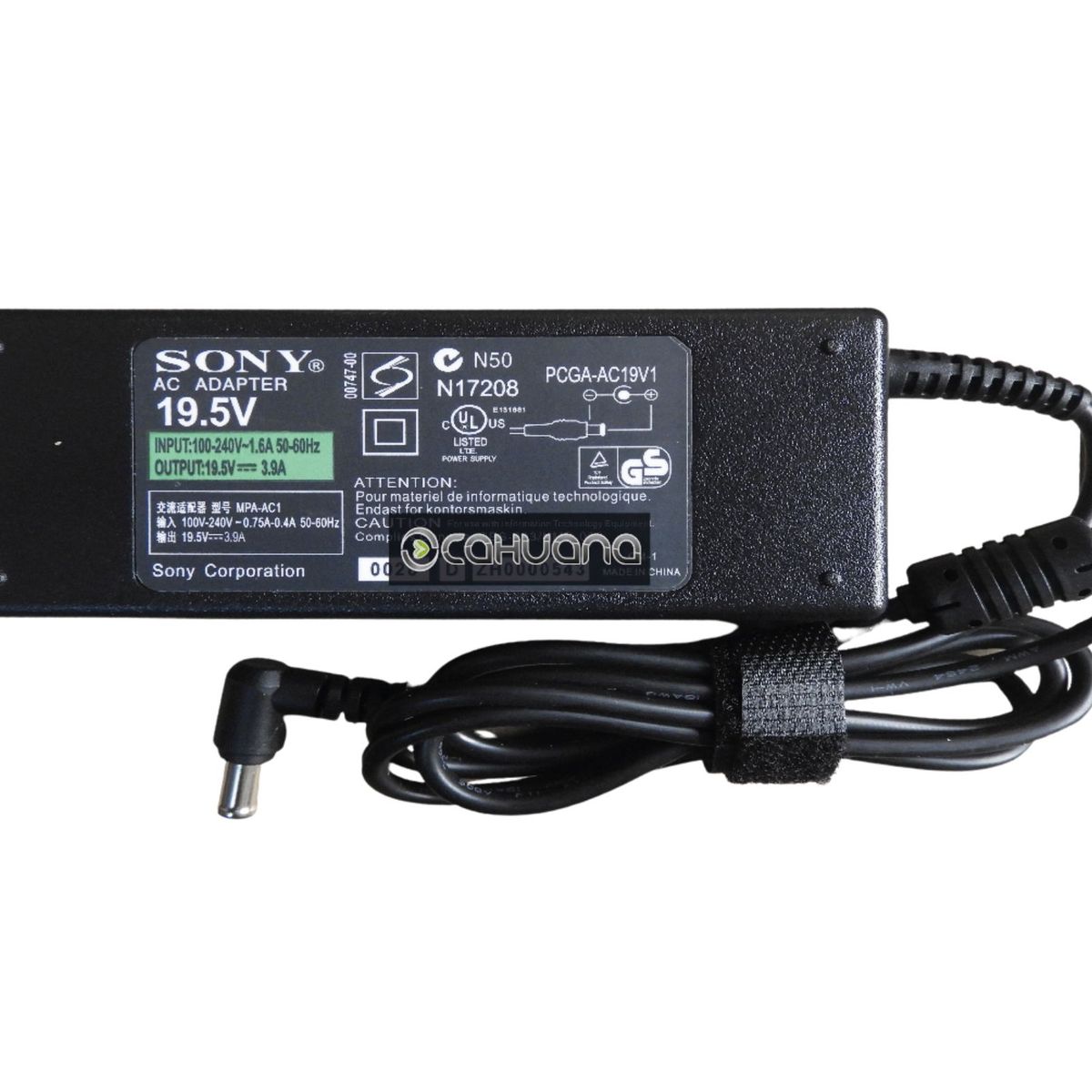 SONY - CARGADOR PARA SONY 19,5V 3,9A 76W 6,5 x 4,4