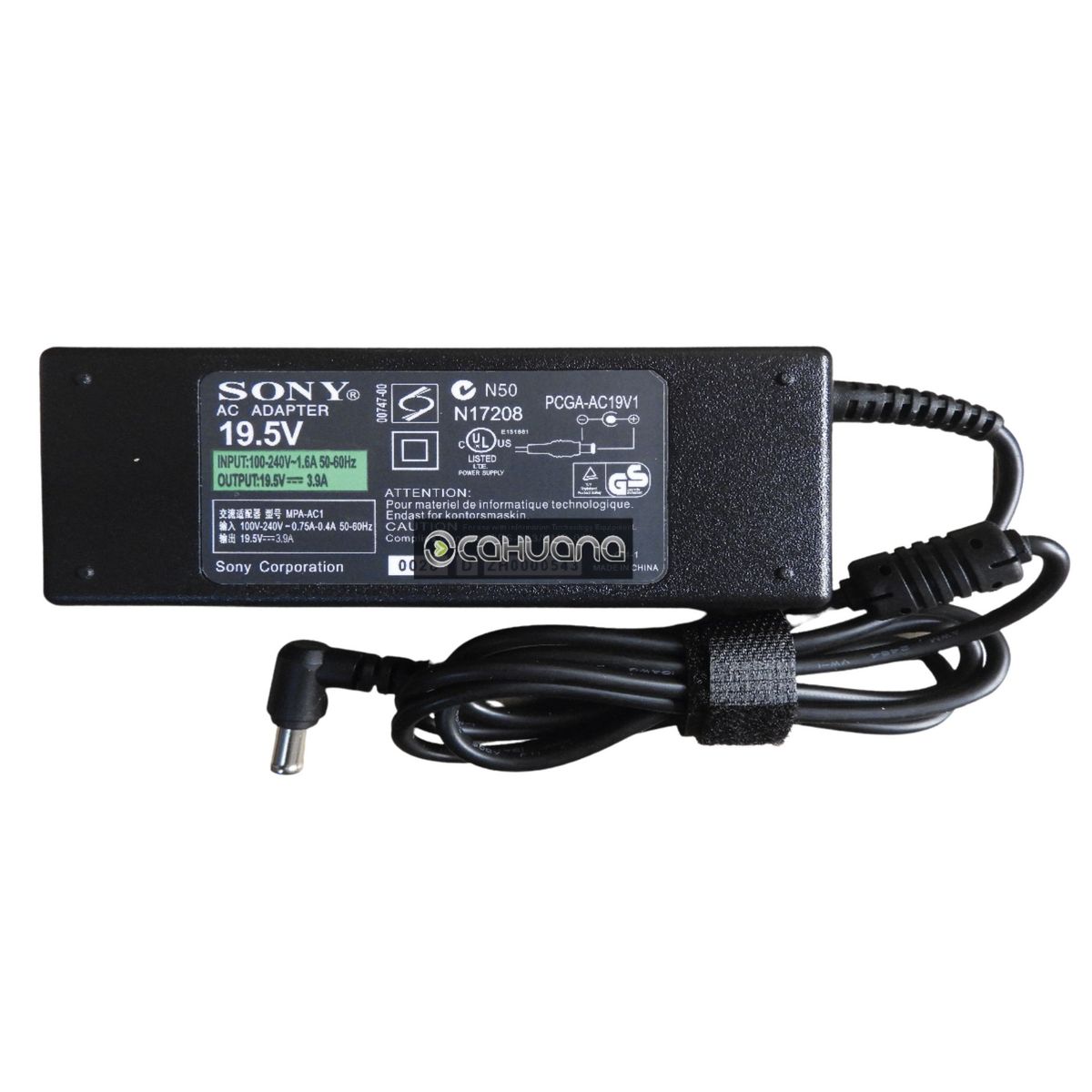 SONY - CARGADOR PARA SONY 19,5V 3,9A 76W 6,5 x 4,4
