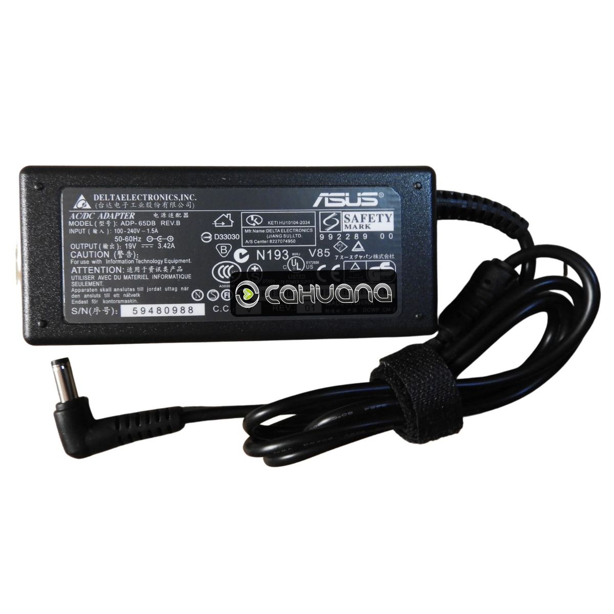 ASUS - CARGADOR PARA ASUS 19V 3,42A 65W 5,5 x 2,5 PUNTA TOSHIBA