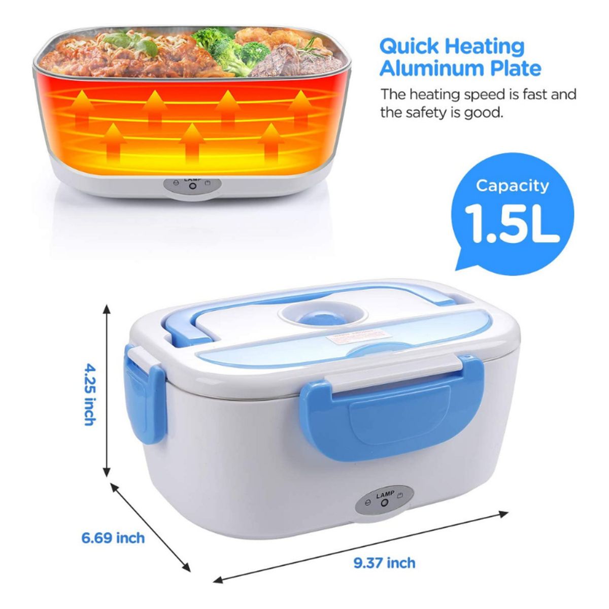 GENERICO - Lonchera Eléctrica Portátil de Alimentos