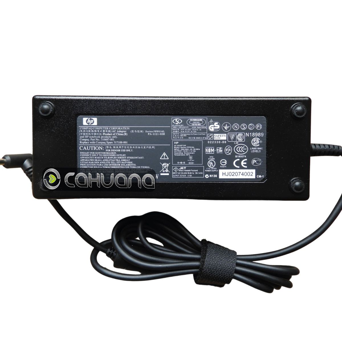 HP - CARGADOR PARA HP 195V 6,15A 120W 4,5 x 3,0 PUNTA CELESTE