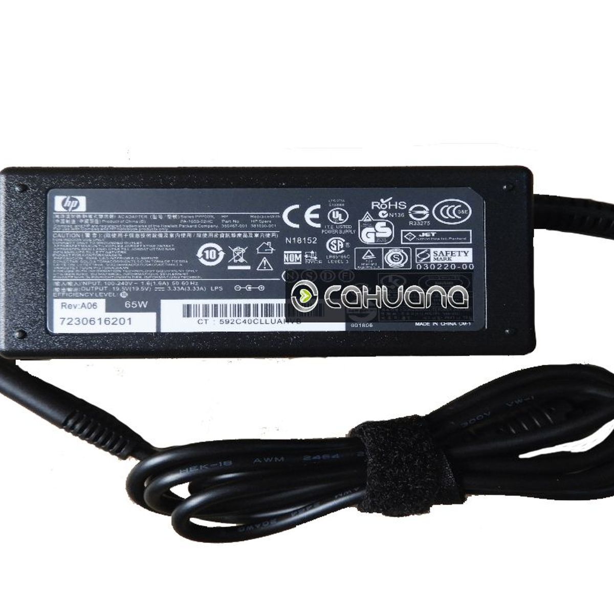 HP - CARGADOR PARA HP 19,5V 3,33A 65W 4,8 x 1,7 PUNTA BALA