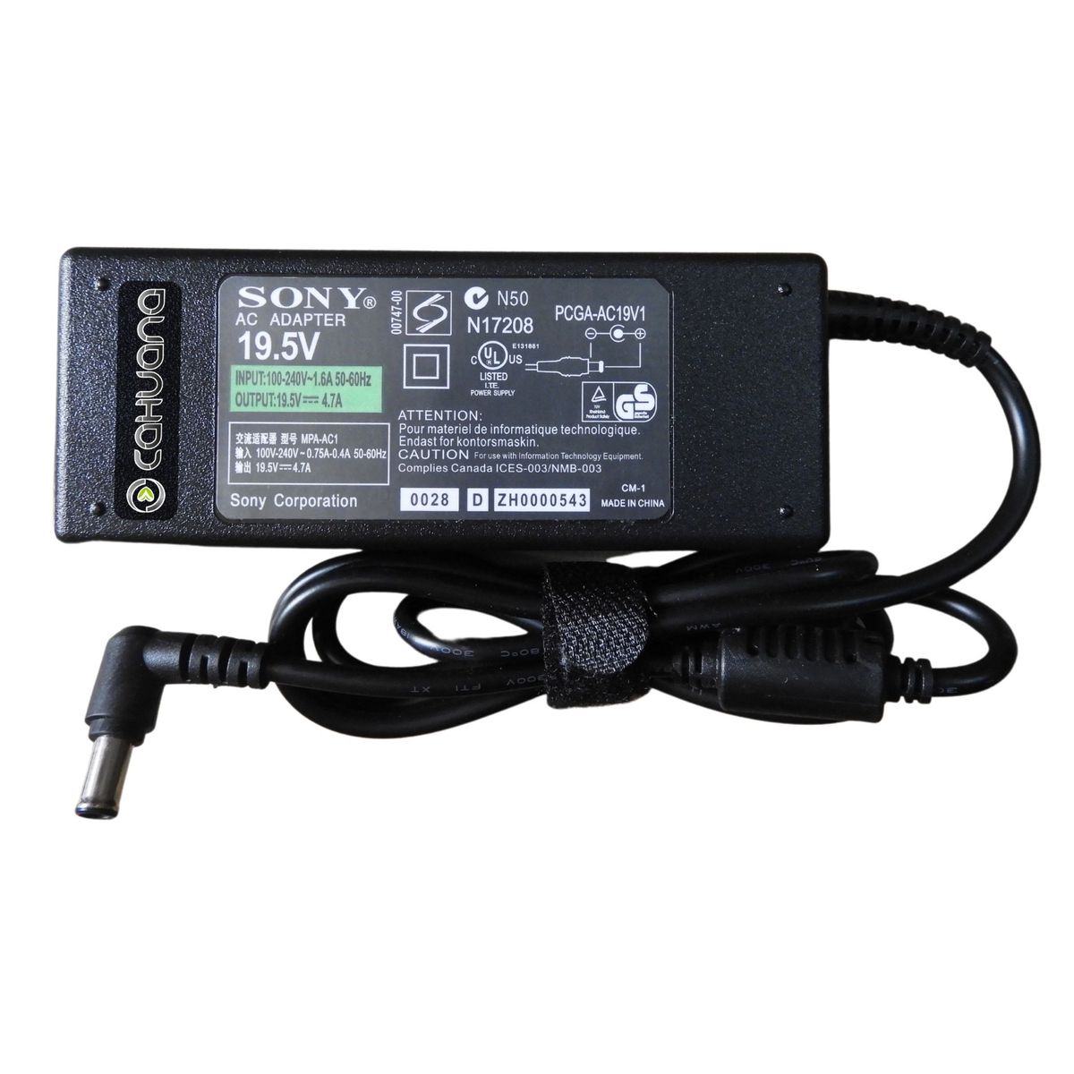 SONY - CARGADOR PARA SONY 19,5V 4,74A 92W 6,5 x 4,4