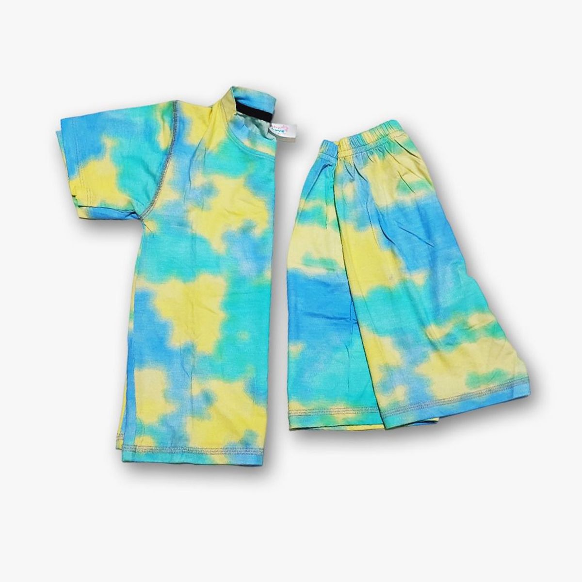 GENERICO - CONJUNTO NIÑO- NIÑA MANGA CORTA MODELO TYE DYE