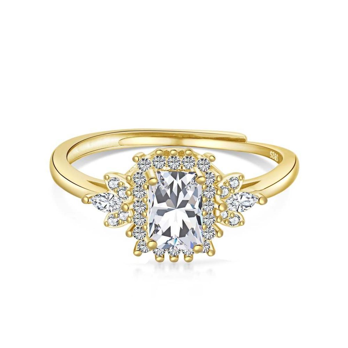 GENERICO - Anillo de Compromiso de Plata 925 Modelo 360