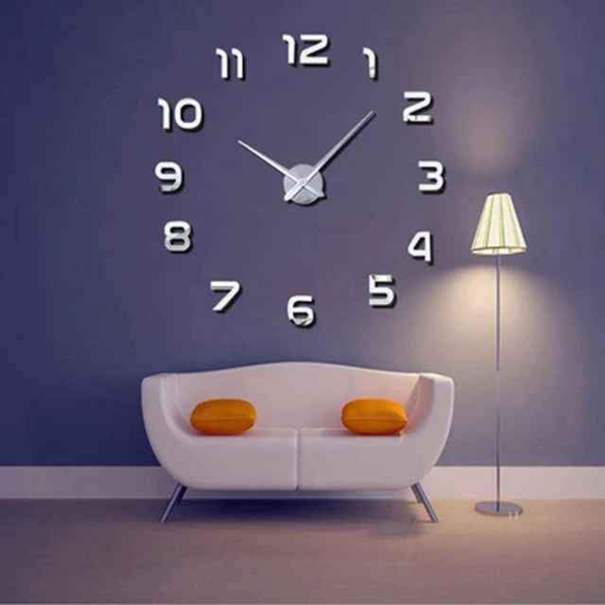 GENERICO - Reloj 3D Grande Modelo Europeo con Relieve Sala - Cocina - Comedor