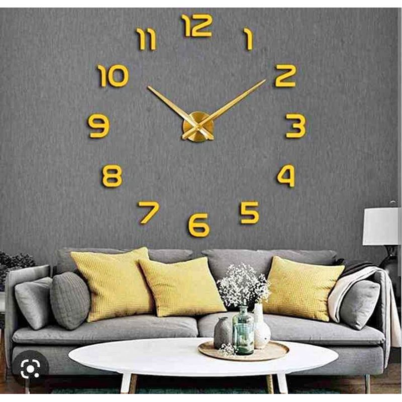 GENERICO - Reloj 3D Grande Modelo Europeo con Relieve Sala - Cocina - Comedor