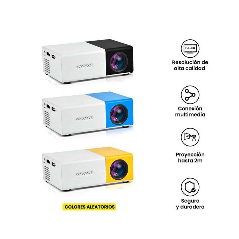 GENERICO - Proyector Portatil Mini Led 1080HD Compatible Laptop - PC por HDM