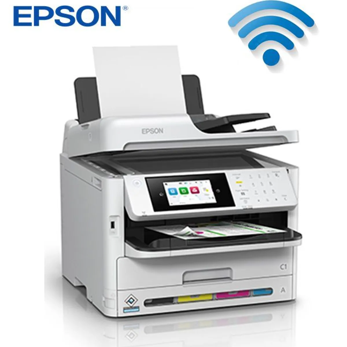 EPSON - Impresora Epson WorkForce Pro WF-C5810 Imprime Escanea Copia Fax LAN WiFi