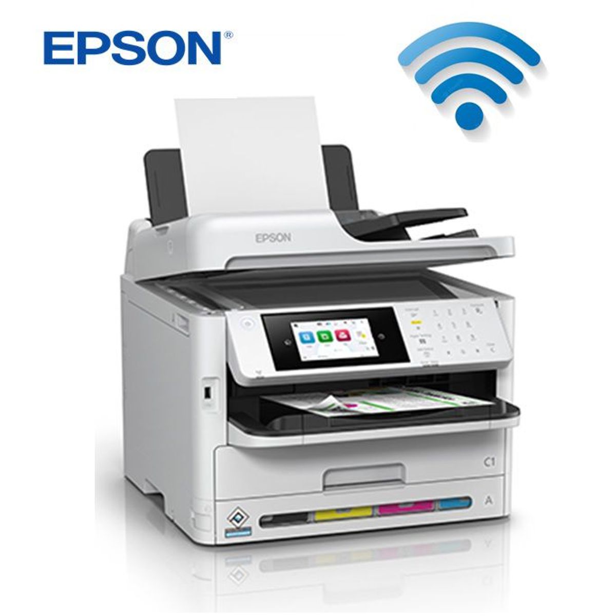 EPSON - Impresora Epson WorkForce Pro WF-C5810 Imprime Escanea Copia Fax LAN WiFi