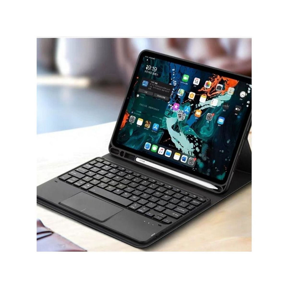 OEM - Case con Teclado TOUCHPAD para iPad 10ma Gen 109 con portapencil