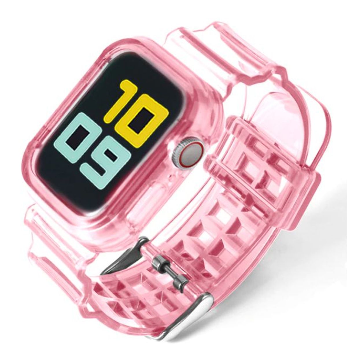 GENERICO - Correa con Case TPU para APPLE WATCH 38mm - 40mm - 41mm - Rosa
