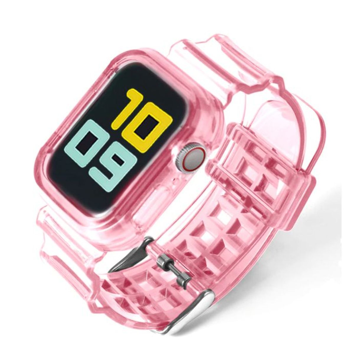 GENERICO - Correa con Case TPU para APPLE WATCH 38mm - 40mm - 41mm - Rosa