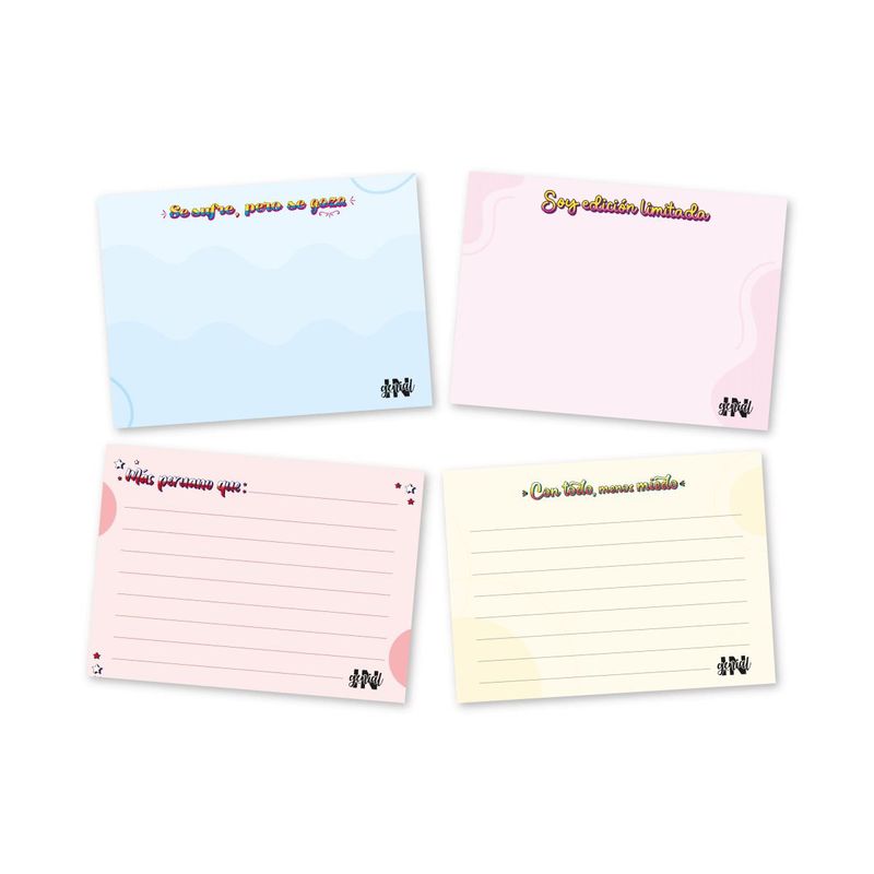 INGENIAL - Set de notas Klads Perú x 4 unds..