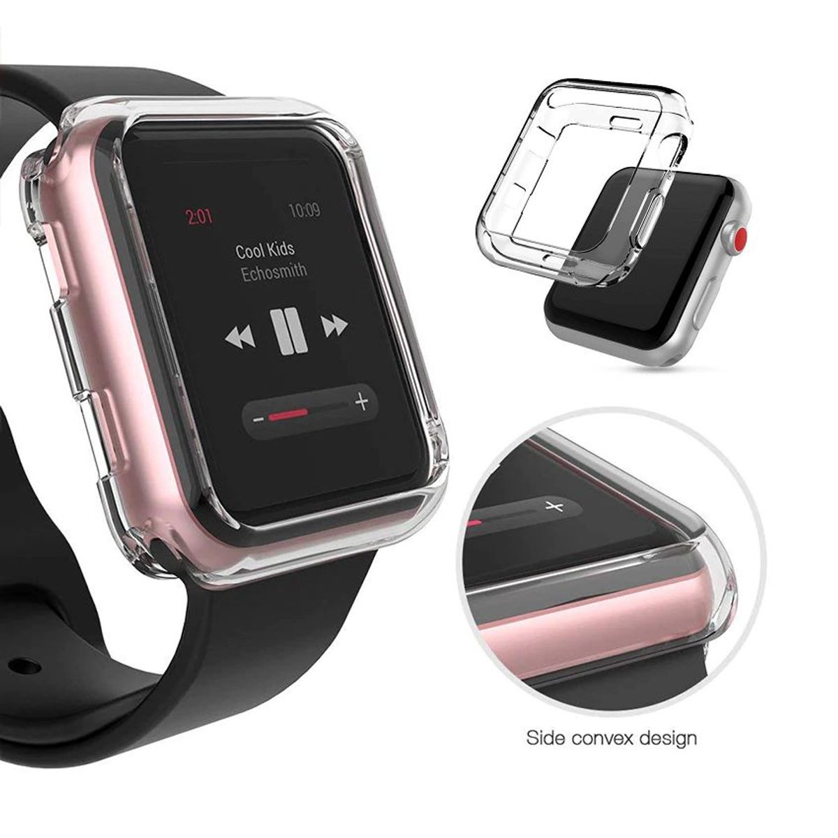 GENERICO - Case TPU Transparente para Apple Watch 42mm