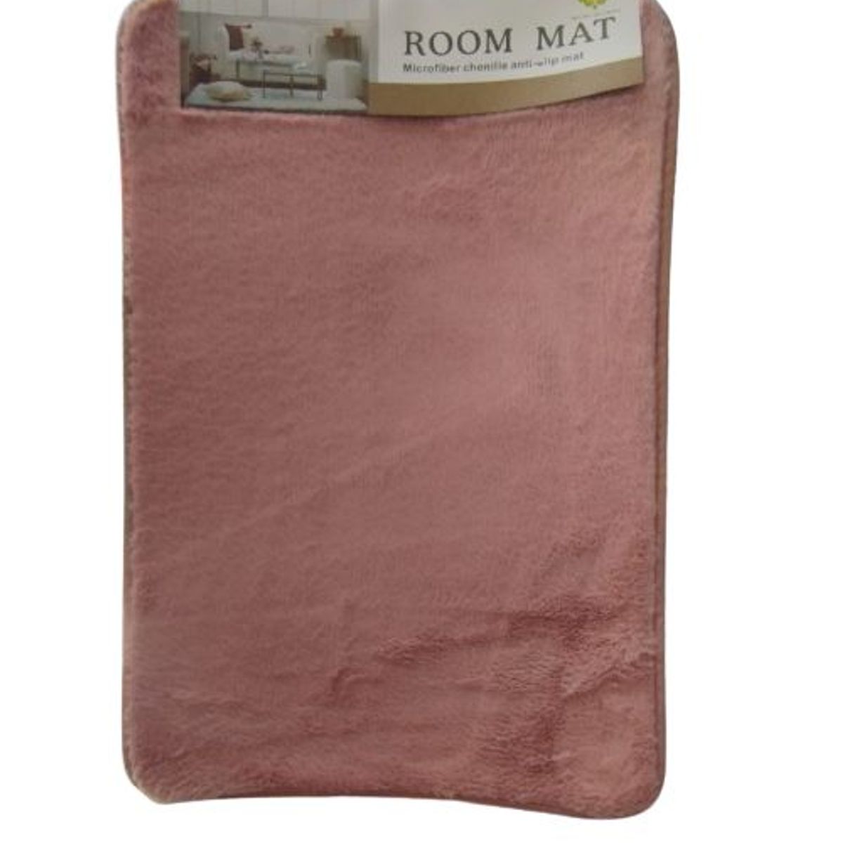 GENERICO - Alfombra piso para dormitorio baño sala rosado 40 x 60 cm