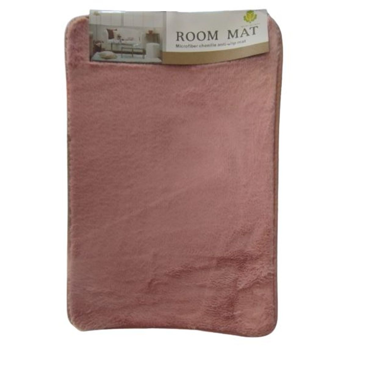 GENERICO - Alfombra piso para dormitorio baño sala rosado 40 x 60 cm