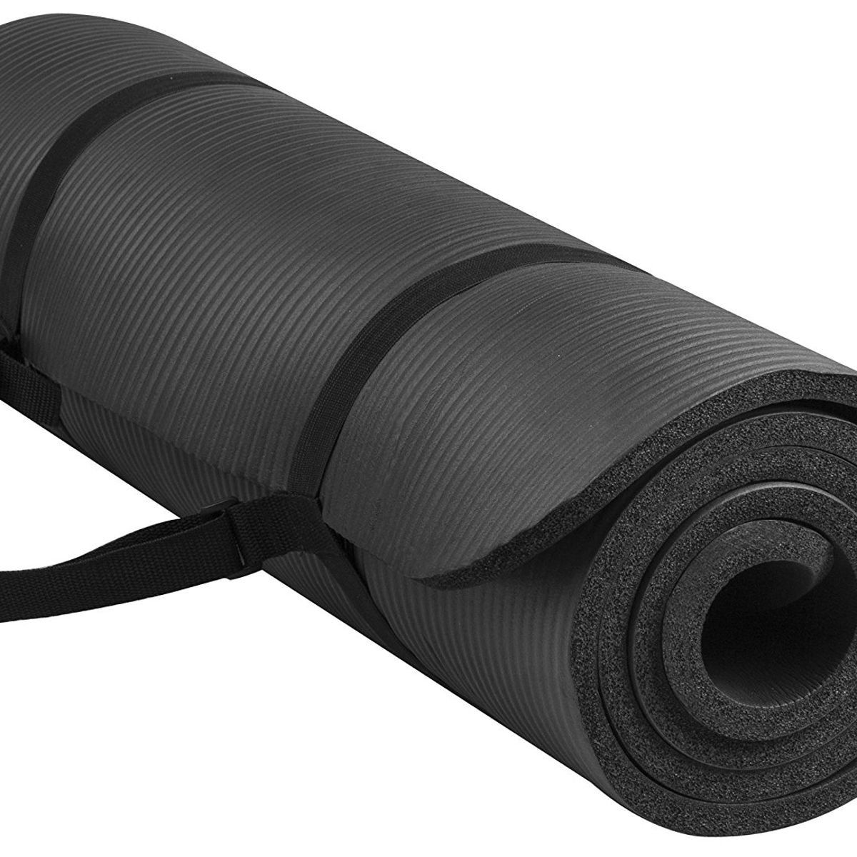 RISUTIMPORT - Colchoneta Yoga mat 15 mm  original + bolso Plomo