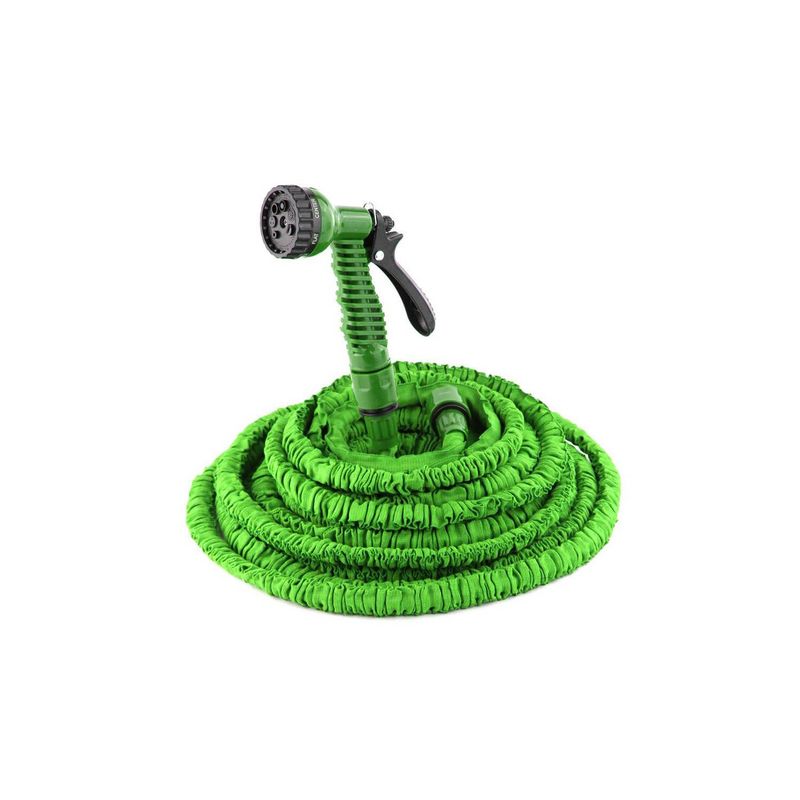 RISUTIMPORT - Manguera expandible a 30 mts. + pistola verde.
