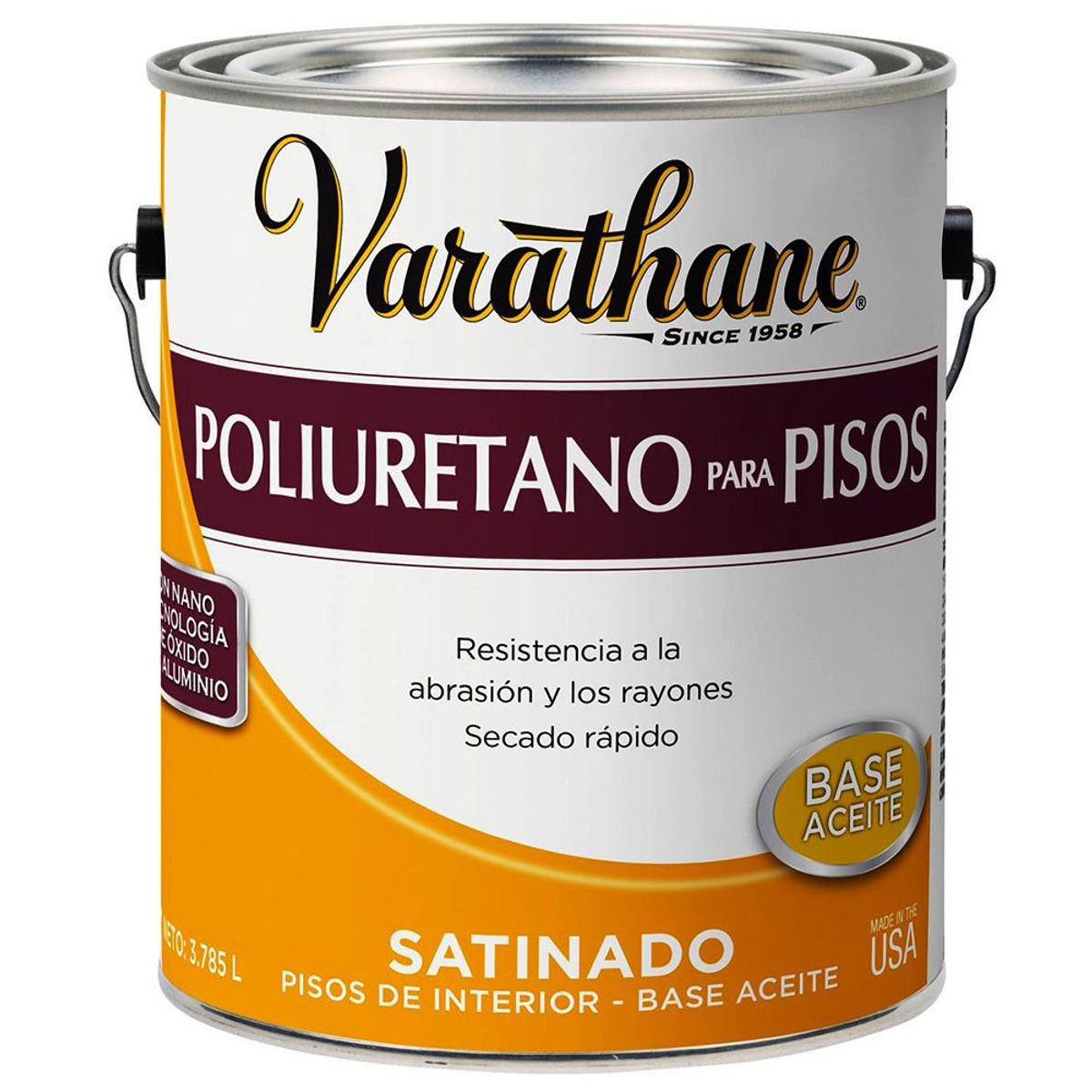 RUST OLEUM - VARATHANE POLIURETANO PISOS INTERIOR SATINADO BASE ACEITE 1 GALÓN