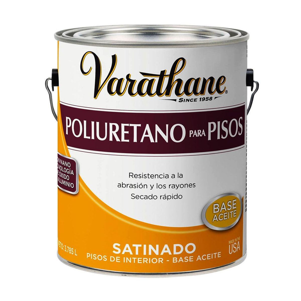 RUST OLEUM - VARATHANE POLIURETANO PISOS INTERIOR SATINADO BASE ACEITE 1 GALÓN