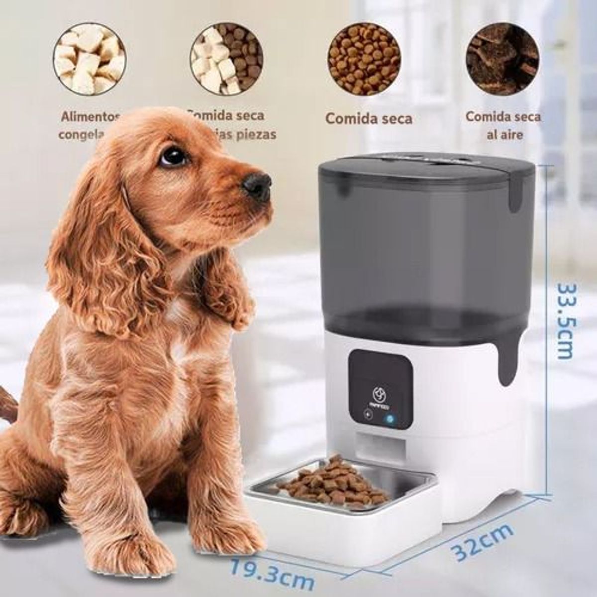 TECH CARE - Comedero Smart De Mascotas Con App AlexaTuya Y Google Home