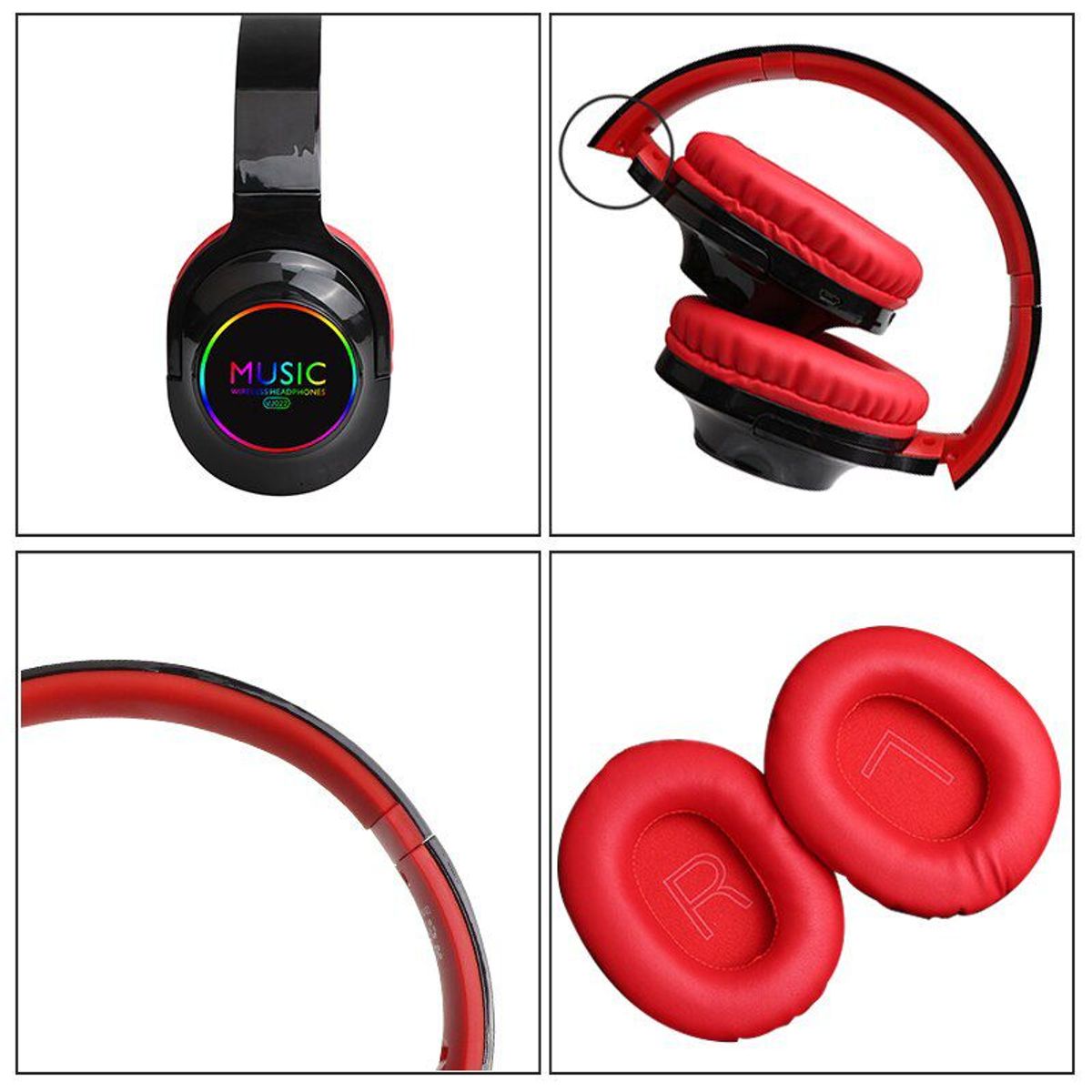 ITELSISTEM - Audifonos Microfonos Inalambricos Led Sport  Itelsistem black Red