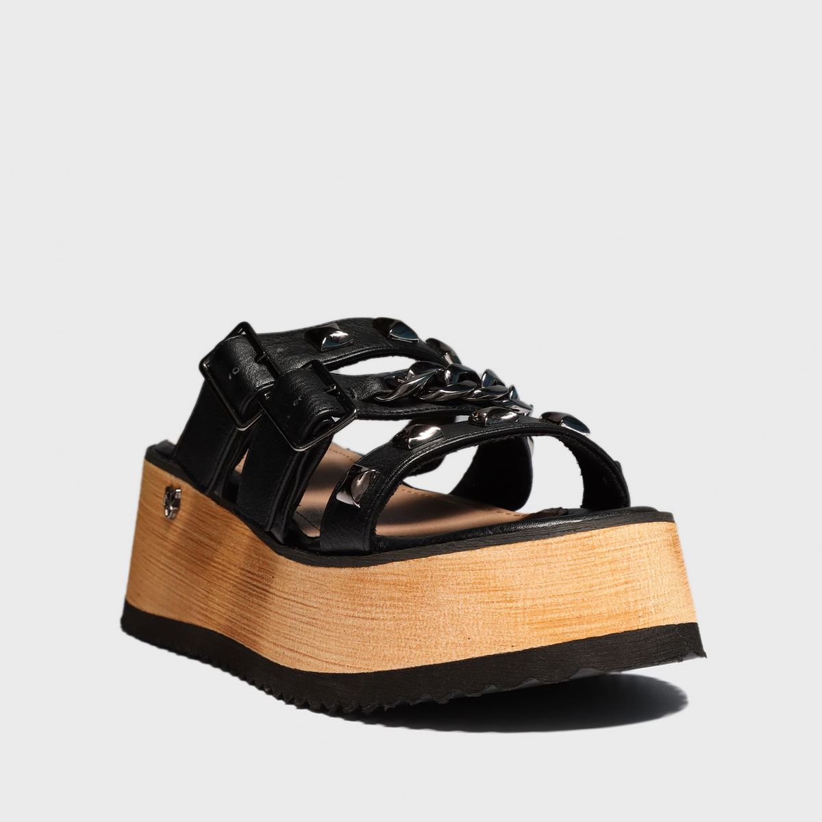GOTTA - Sandalia Plataforma Negra Mujer 15282 Gotta
