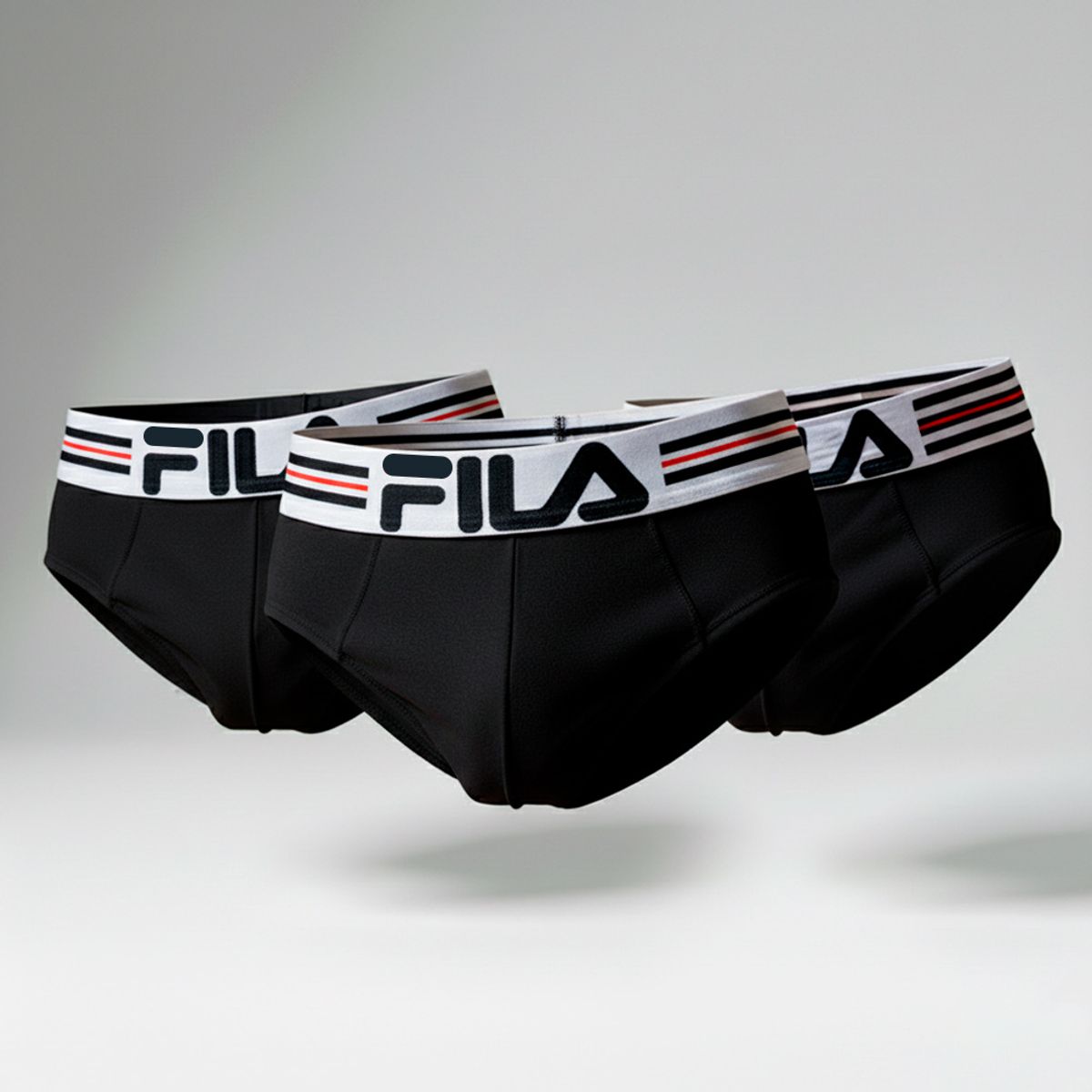 FILA - Pack x3 Trusa Fila Hombre Negro
