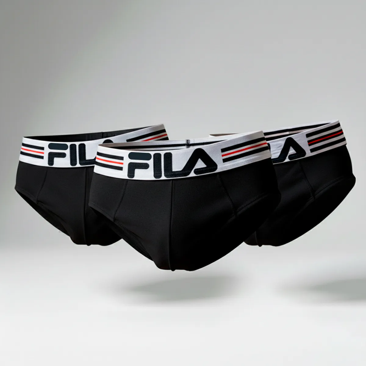 FILA - Pack x3 Trusa Fila Hombre Negro
