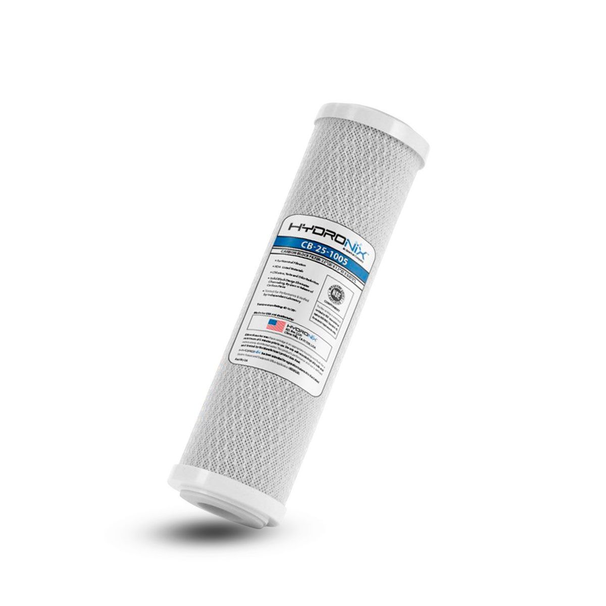 HYDRONIX - Filtro cartucho carbon activado para purificador de agua hydronix