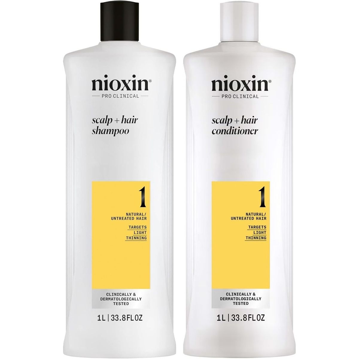 NIOXIN - Nioxin-1 Shampoo 1000ml + Acondicionador para Cabello Natural