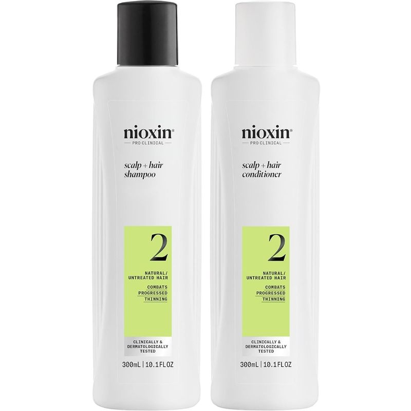 NIOXIN - Nioxin-2 Shampoo Densificador + Acondicionador para Cabello Natural