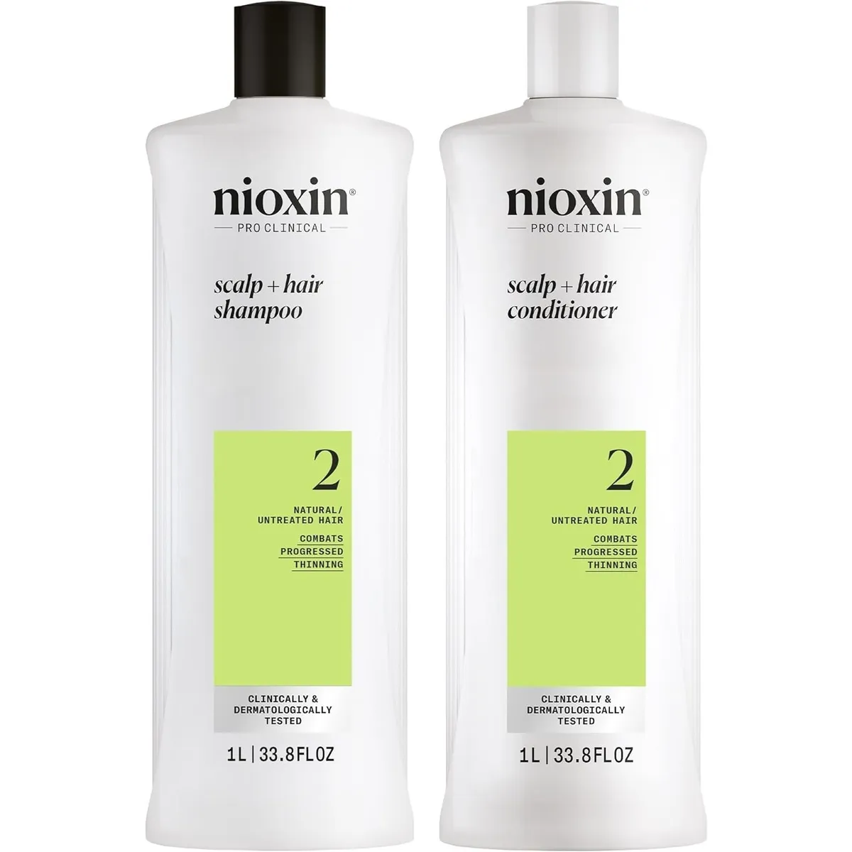 NIOXIN - Nioxin-2 Shampoo Densificador 1000ml +  Acondicionador Cabello Natural