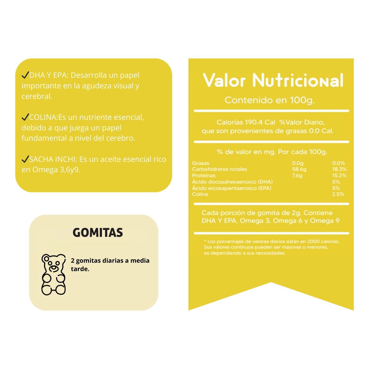 GENERICO - Omega Para Adultos Gomitas Sottcor 100Gr Naranja