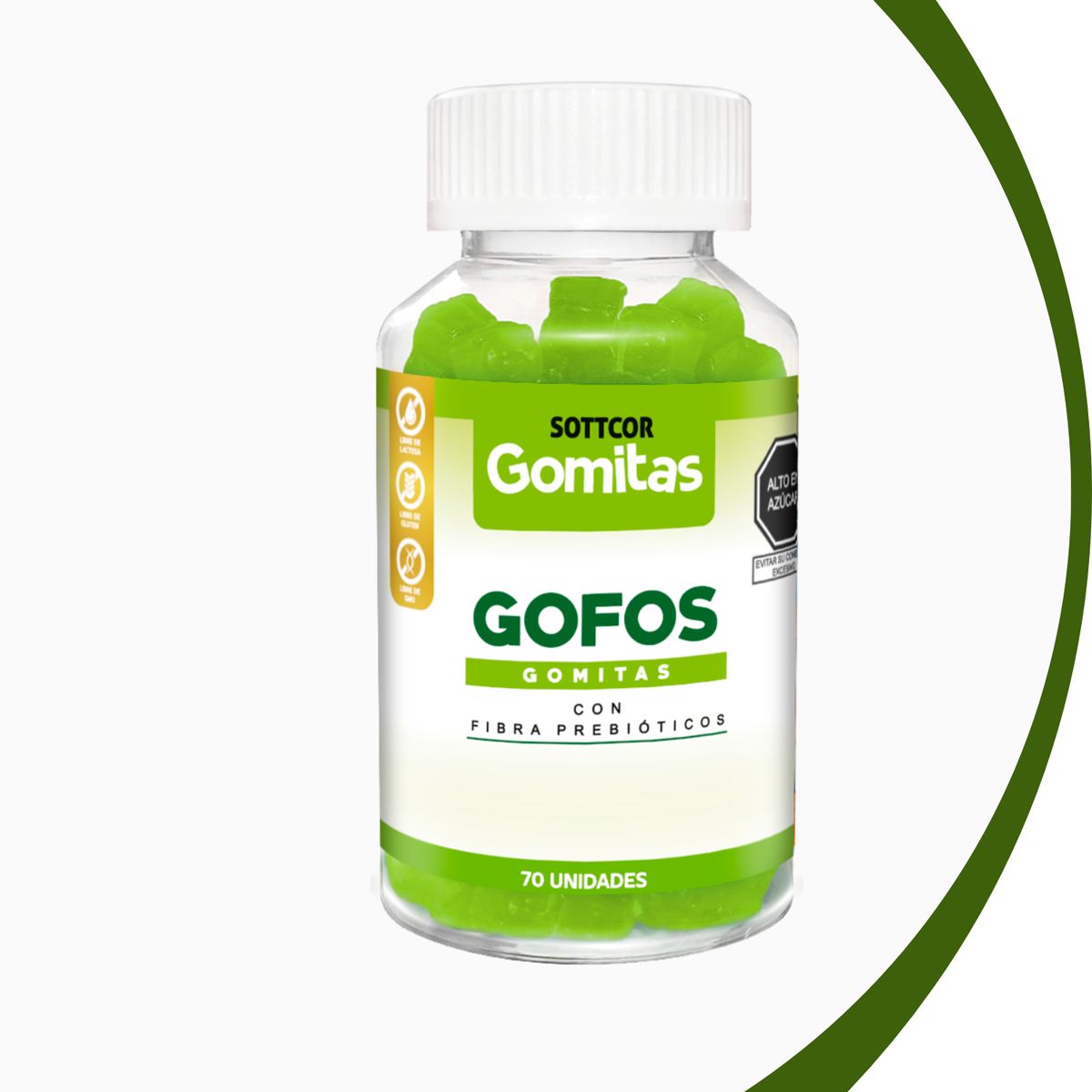 GENERICO - Gofos Para Adultos Gomitas Sottcor 100Gr Chicle