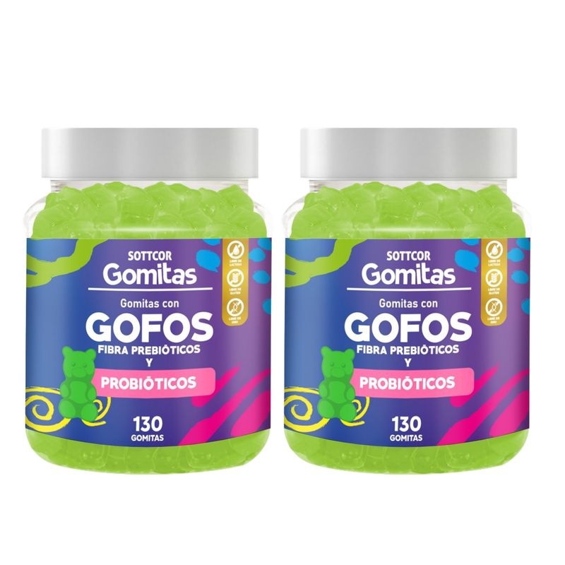 GENERICO - Fibra para Niños Gomitas Sottcor 100gr Chicle x2