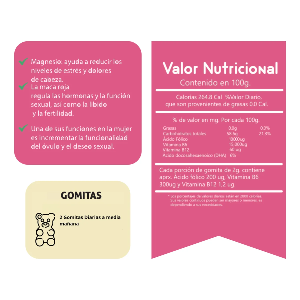 GENERICO - Aguaje Bbl para Adultos Gomitas Sottcor 100gr